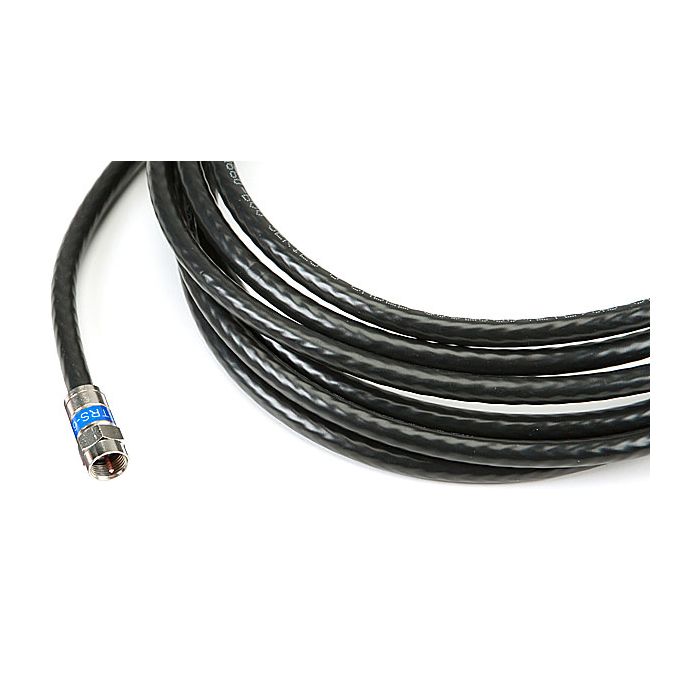 PCT RG6 coaxial Cable 3 Ghz FT4 UL Rated High End Quality  Black 150' with F-Type Connectors
