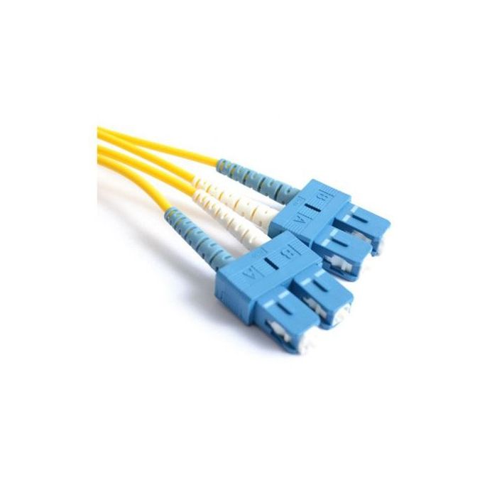FIS Duplex 3mm SM SMF-28 Ultra Fiber Patch Cable with SC/UPC Connectors - 1M