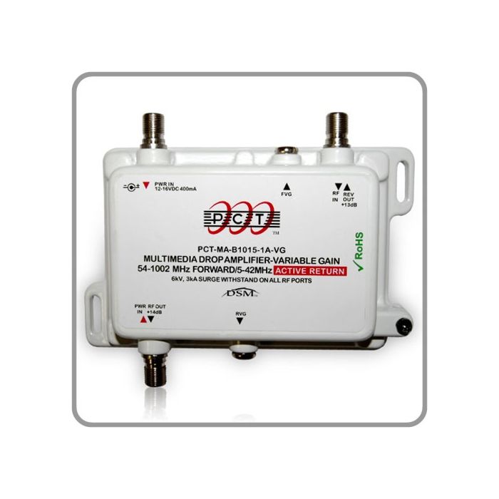 PCT  Variable Gain Amplifier  CATV Amp PCTMAB10151ANVGA Cable TV Antenna Signal Booster
