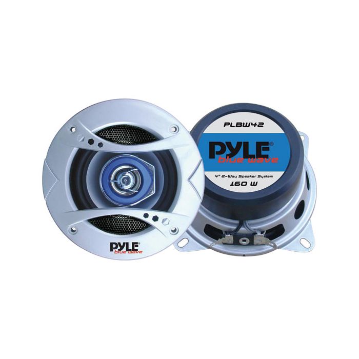 Pyle  PLBW42 4'' 160 Watt Two-Way Speaker w/Blue LED Light