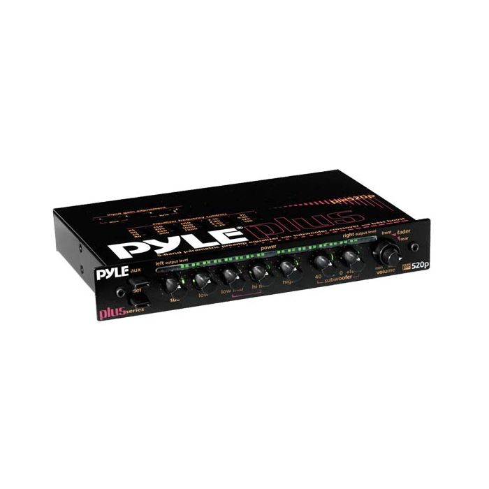Pyle  PLE520P 5-Band Rotary Control Pre-Amp Parametric Equalizer W/ Subwoofer Output