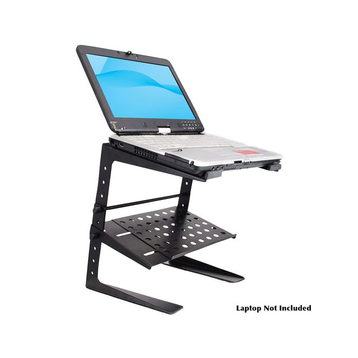PylePro (PLPTS26) Laptop Computer Stand For DJ W/Storage Shelf